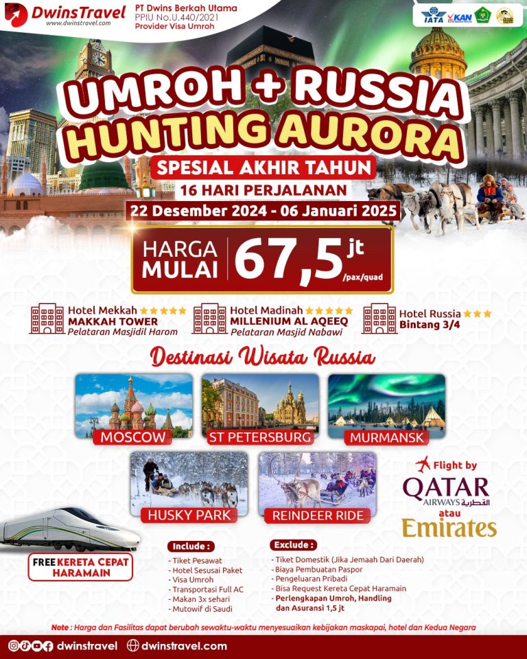 umroh plus rusia desember